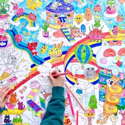 Hot Omy Giant Coloring Poster Kawaii