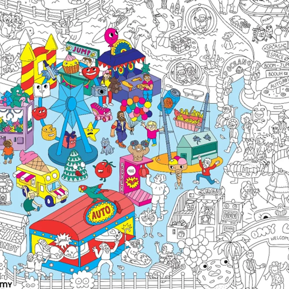 Hot Omy Giant Funfair Poster