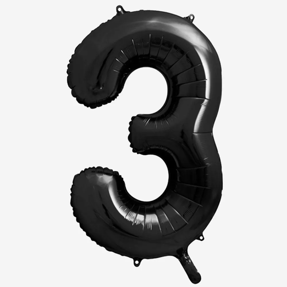 Clearance Party Deco Giant Helium Balloon - Giant Black Number Balloon