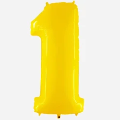 Cheap Grabo Balloons Giant Helium Balloon - Giant Yellow Number Balloon