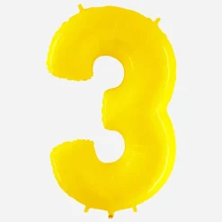 Cheap Grabo Balloons Giant Helium Balloon - Giant Yellow Number Balloon
