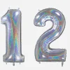 Clearance Grabo Balloons Giant Helium Balloon - Giant Holographic Number Balloon