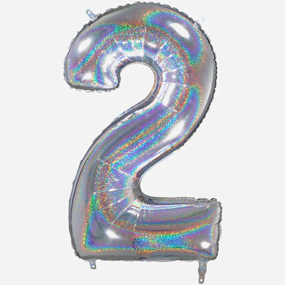 Clearance Grabo Balloons Giant Helium Balloon - Giant Holographic Number Balloon