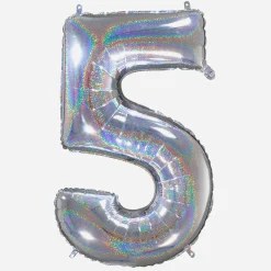 Clearance Grabo Balloons Giant Helium Balloon - Giant Holographic Number Balloon