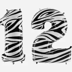 Online Grabo Balloons Giant Helium Balloon - Giant Zebra Number Balloon