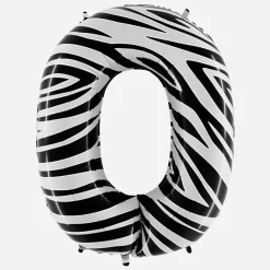 Online Grabo Balloons Giant Helium Balloon - Giant Zebra Number Balloon