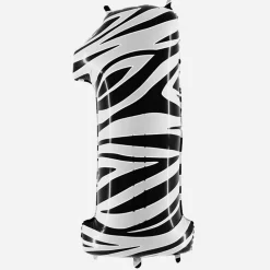 Online Grabo Balloons Giant Helium Balloon - Giant Zebra Number Balloon