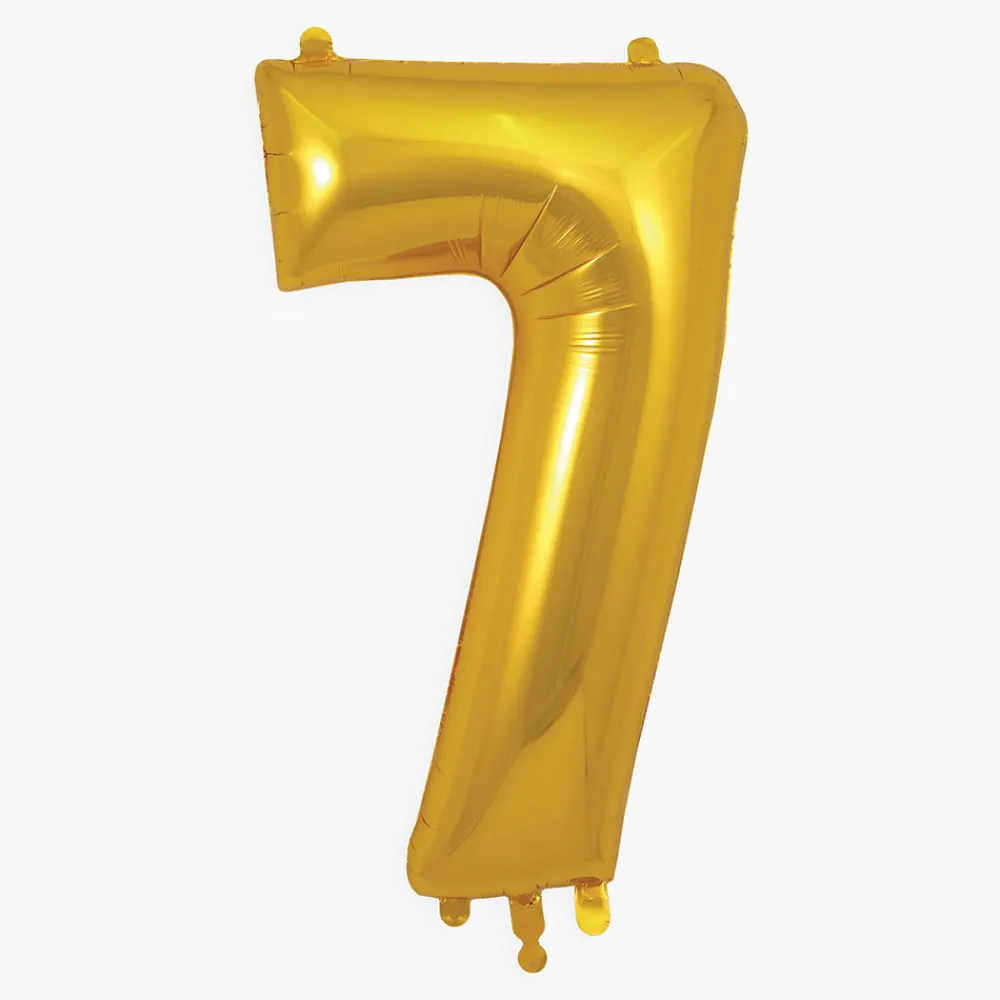 Best My Little Day Giant Helium Balloon - Golden Number Balloon