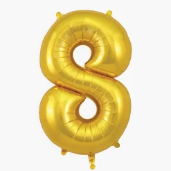 Best My Little Day Giant Helium Balloon - Golden Number Balloon