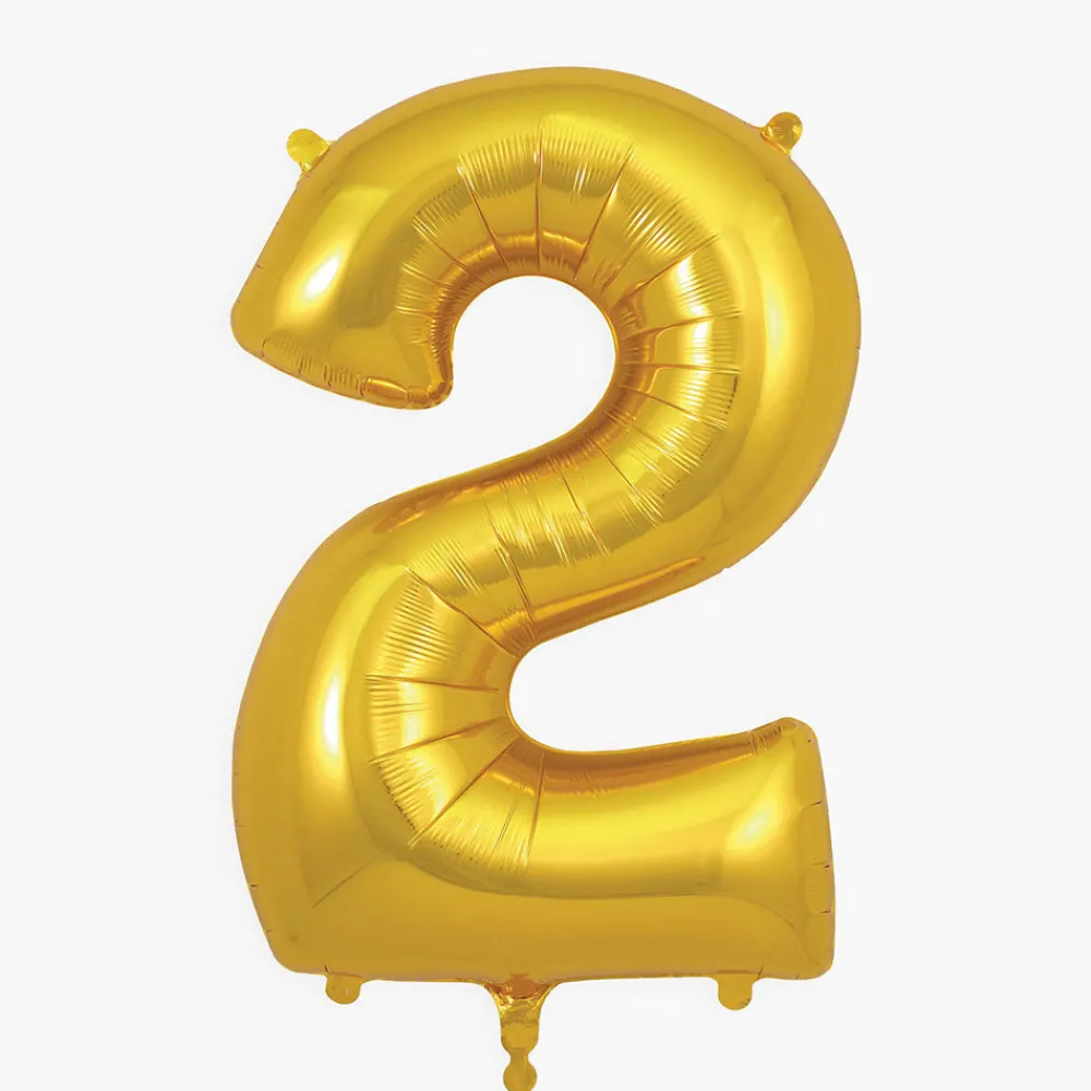 Best My Little Day Giant Helium Balloon - Golden Number Balloon