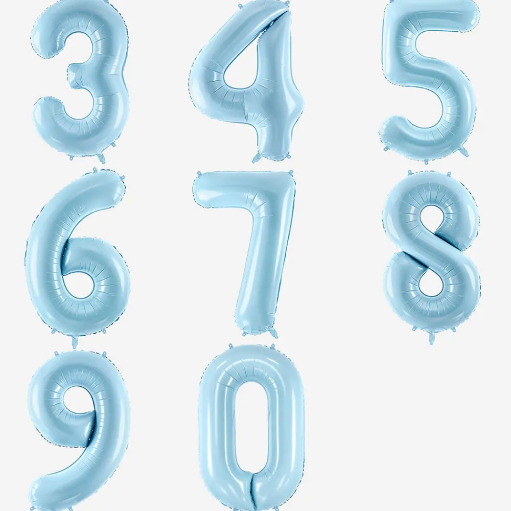 Cheap Party Deco Giant Helium Balloon - Matte Blue Number Balloon