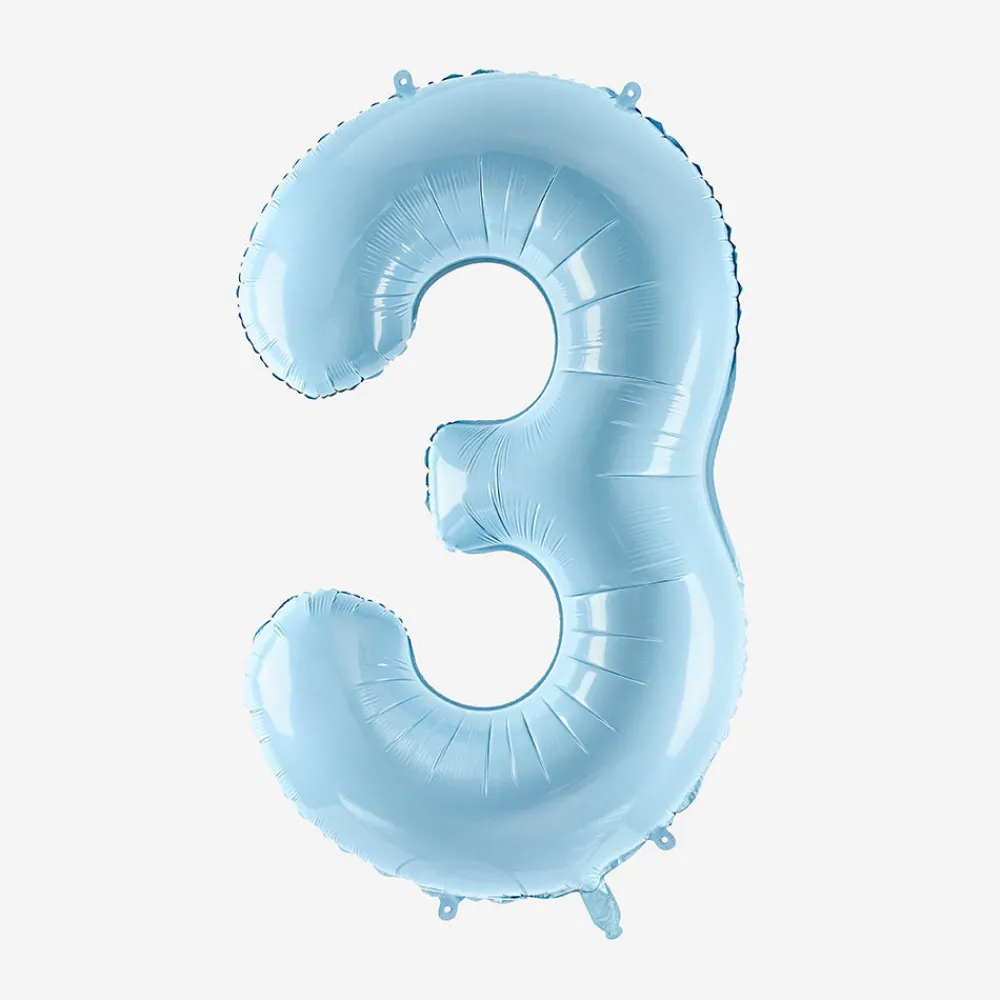 Cheap Party Deco Giant Helium Balloon - Matte Blue Number Balloon