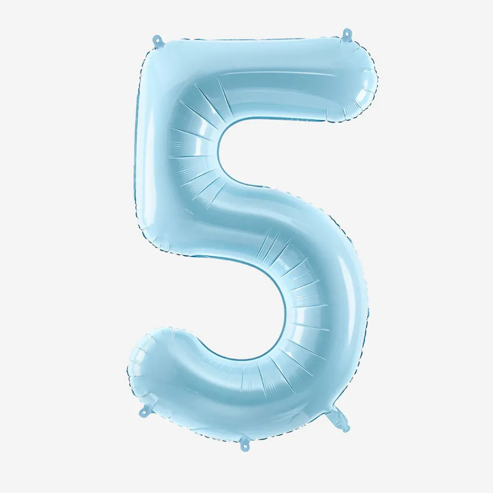 Cheap Party Deco Giant Helium Balloon - Matte Blue Number Balloon