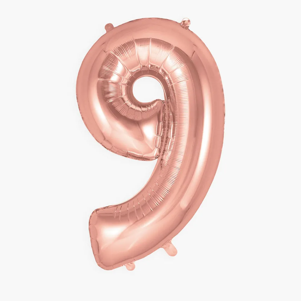 Store My Little Day Giant Helium Balloon - Rose Gold Number Balloon