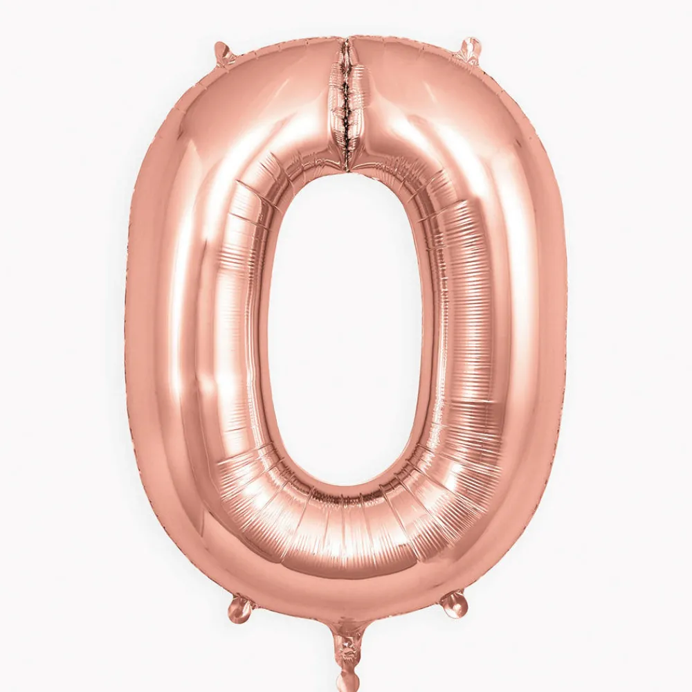 Store My Little Day Giant Helium Balloon - Rose Gold Number Balloon