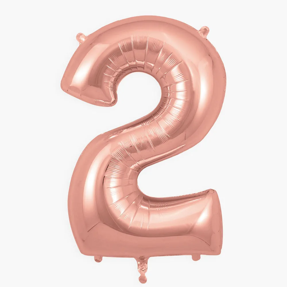 Store My Little Day Giant Helium Balloon - Rose Gold Number Balloon