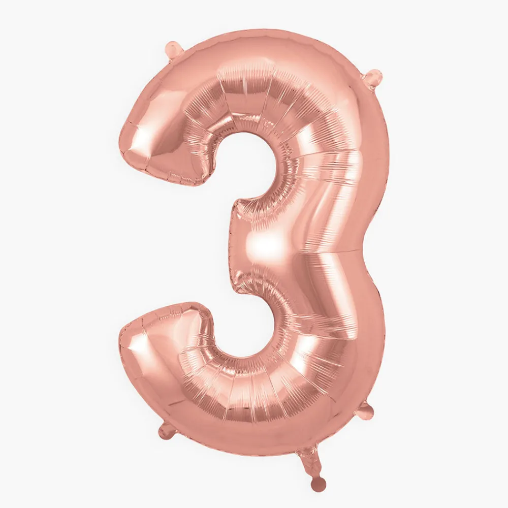 Store My Little Day Giant Helium Balloon - Rose Gold Number Balloon