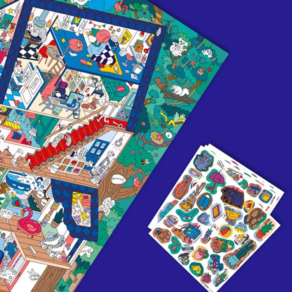 Online Omy Giant House Poster With Stickers