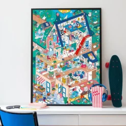 Online Omy Giant House Poster With Stickers