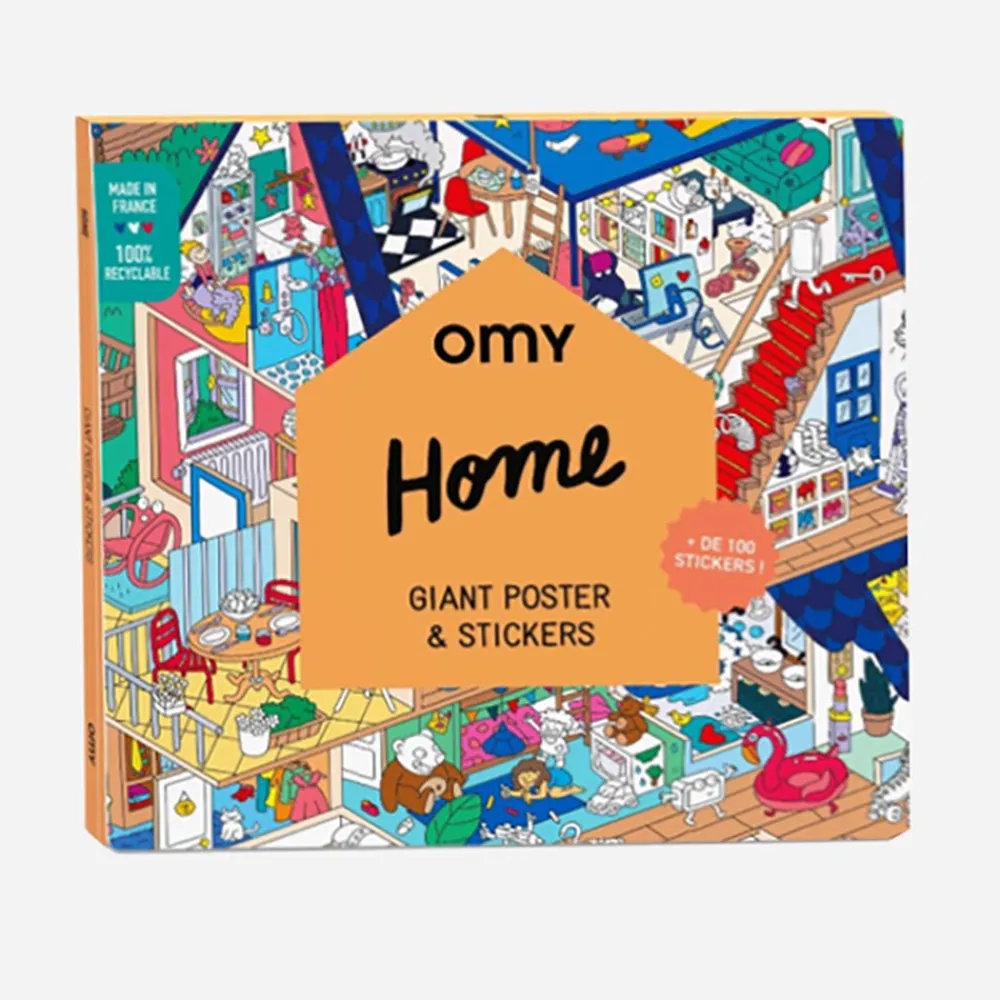 Best Omy Giant House Poster With Stickers