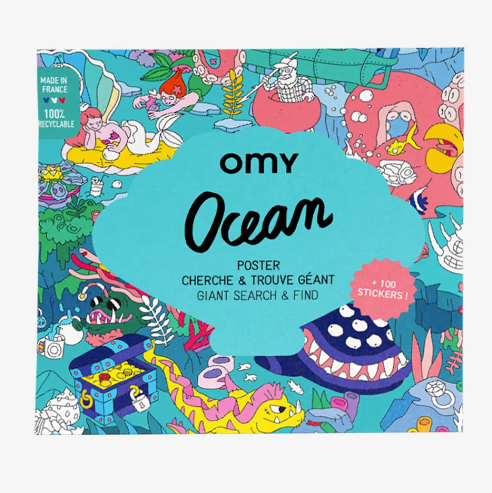 Store Omy Giant Ocean Poster With Stickers