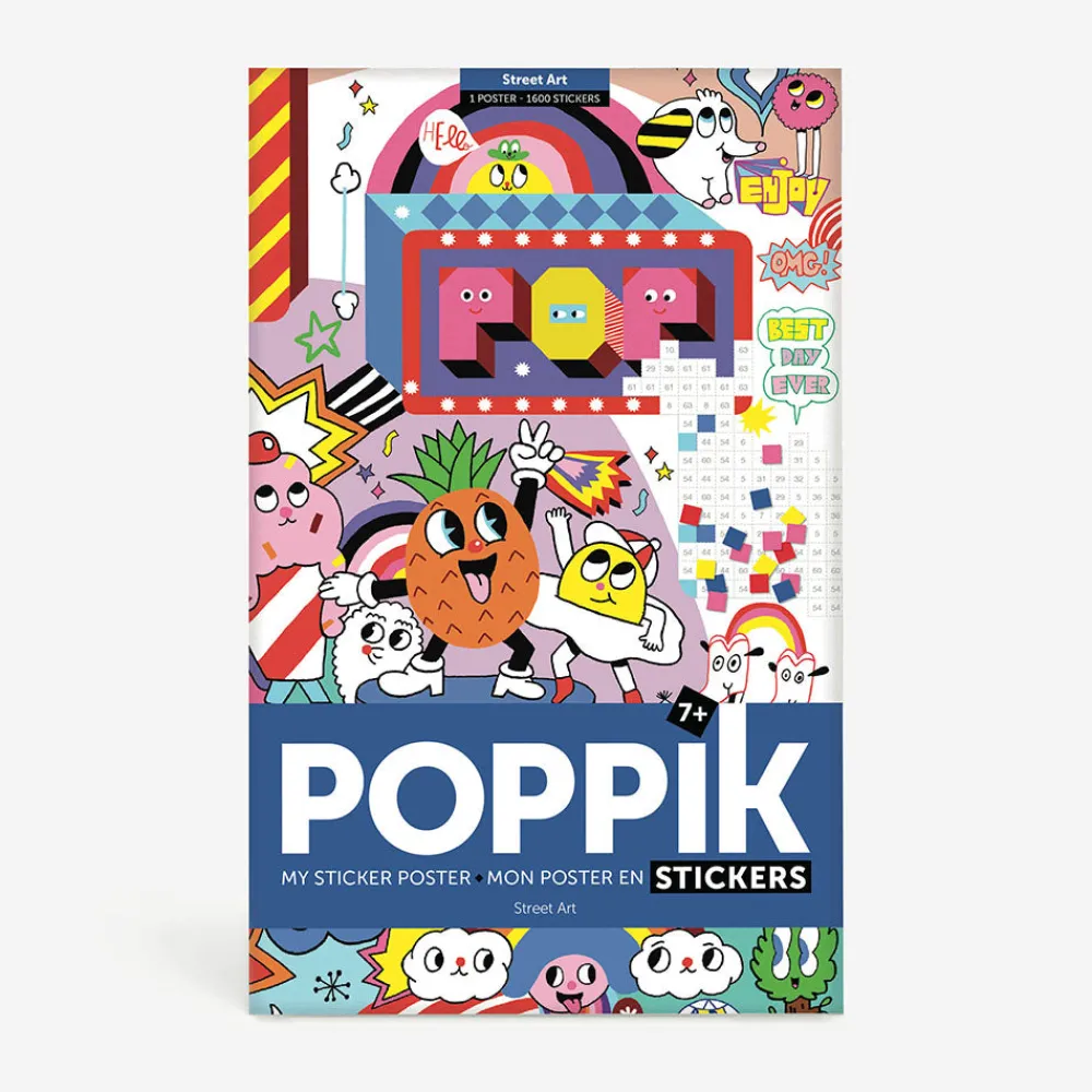 Clearance Poppik Giant Poster + 1600 Stickers: Street Art