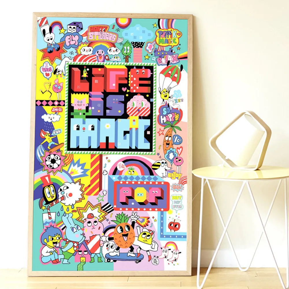 Clearance Poppik Giant Poster + 1600 Stickers: Street Art