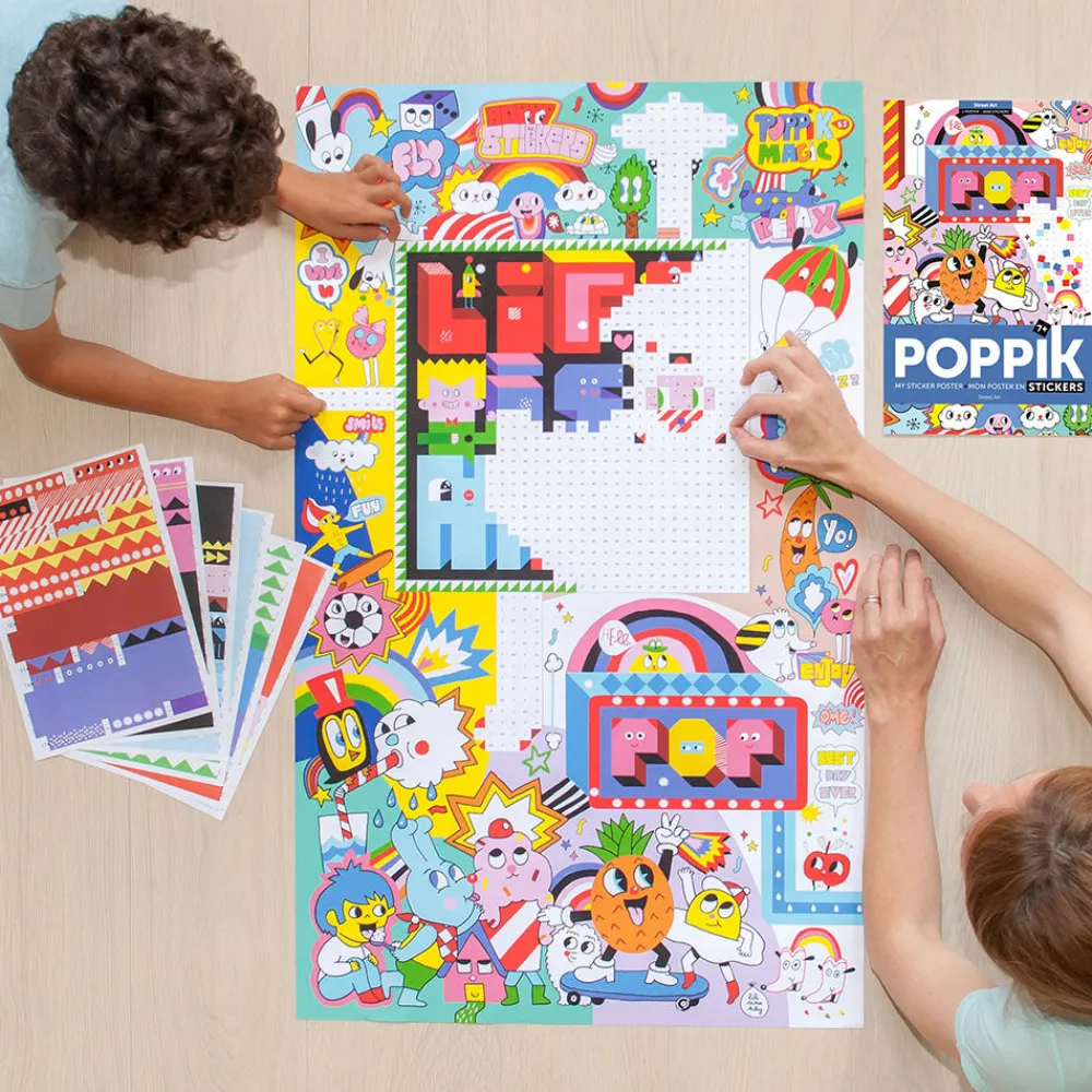 Clearance Poppik Giant Poster + 1600 Stickers: Street Art