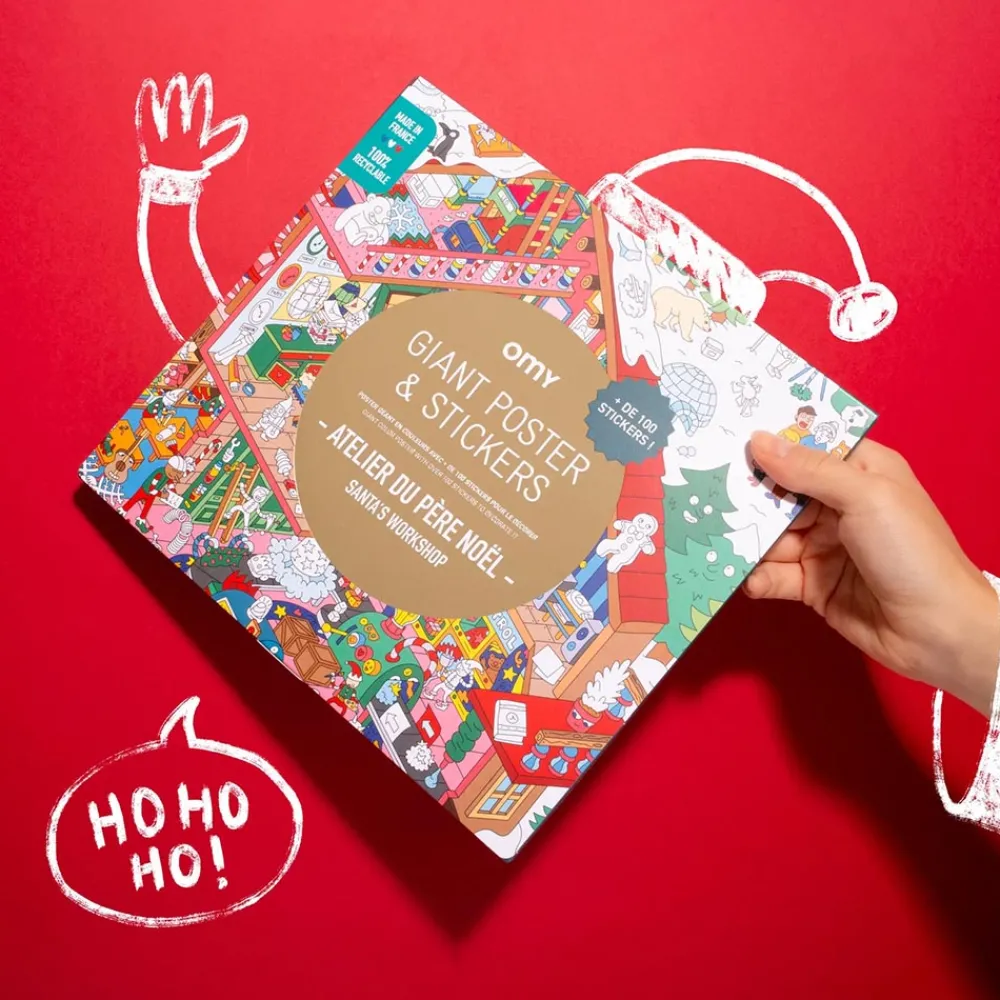 Cheap Omy Giant Poster And Santa'S Workshop Stickers