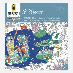 Hot Pirouette Cacahouete Giant Space Coloring Poster