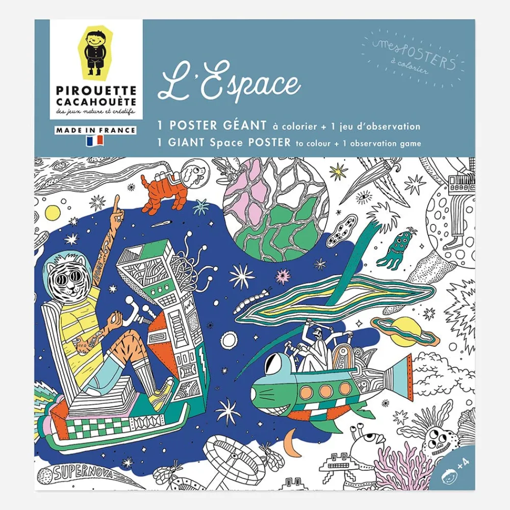 Hot Pirouette Cacahouete Giant Space Coloring Poster