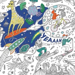 Hot Pirouette Cacahouete Giant Space Coloring Poster