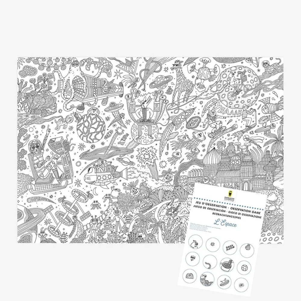 Hot Pirouette Cacahouete Giant Space Coloring Poster