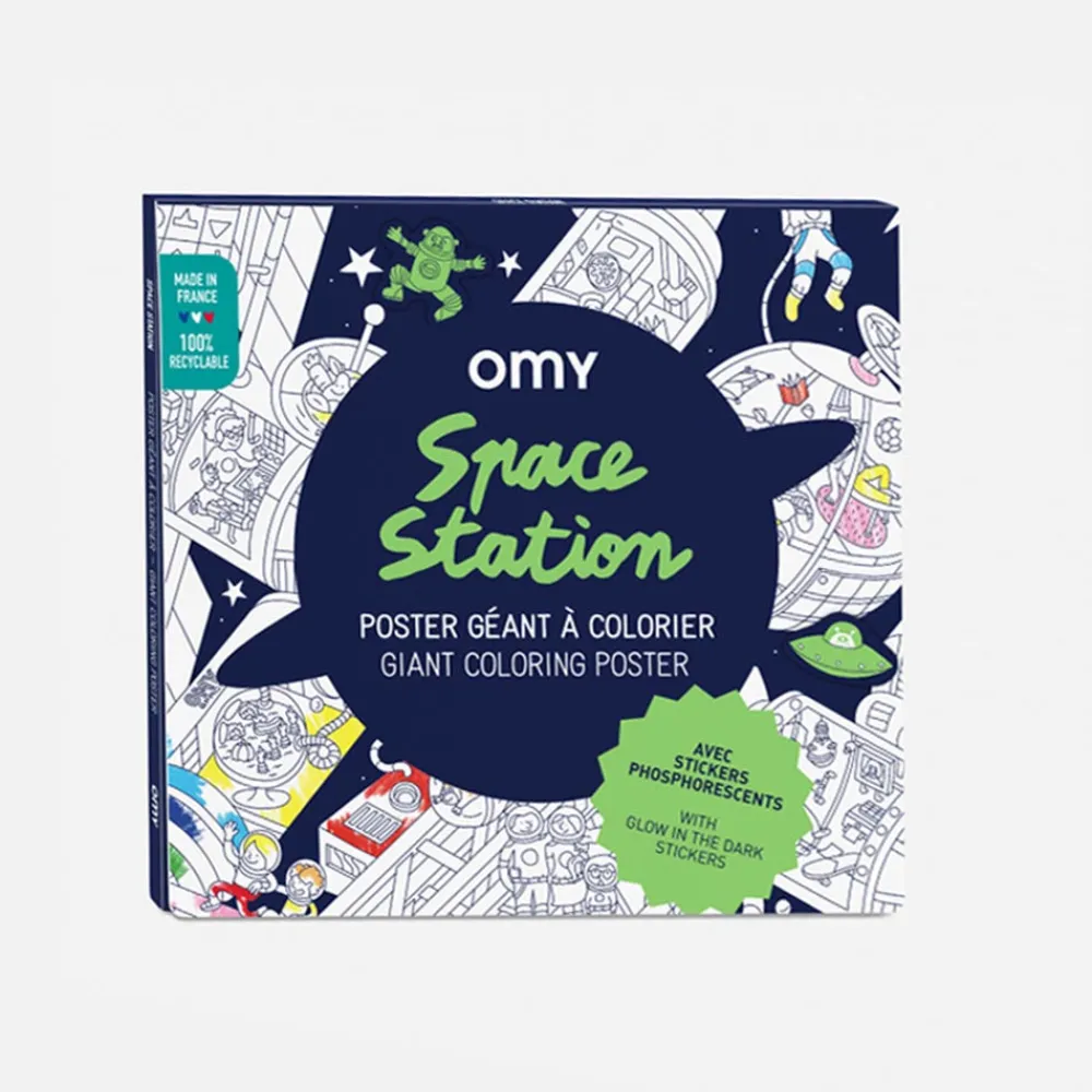 Online Omy Giant Space Poster + Stickers