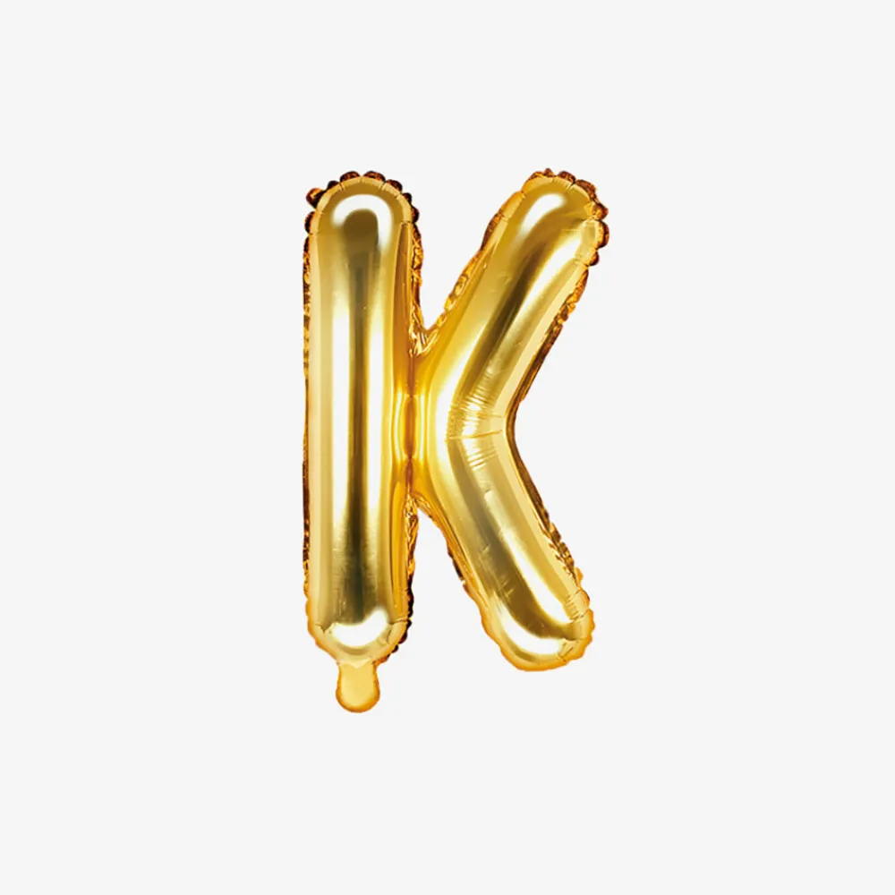 Store Party Deco Gold Letter Balloon (Small Size)