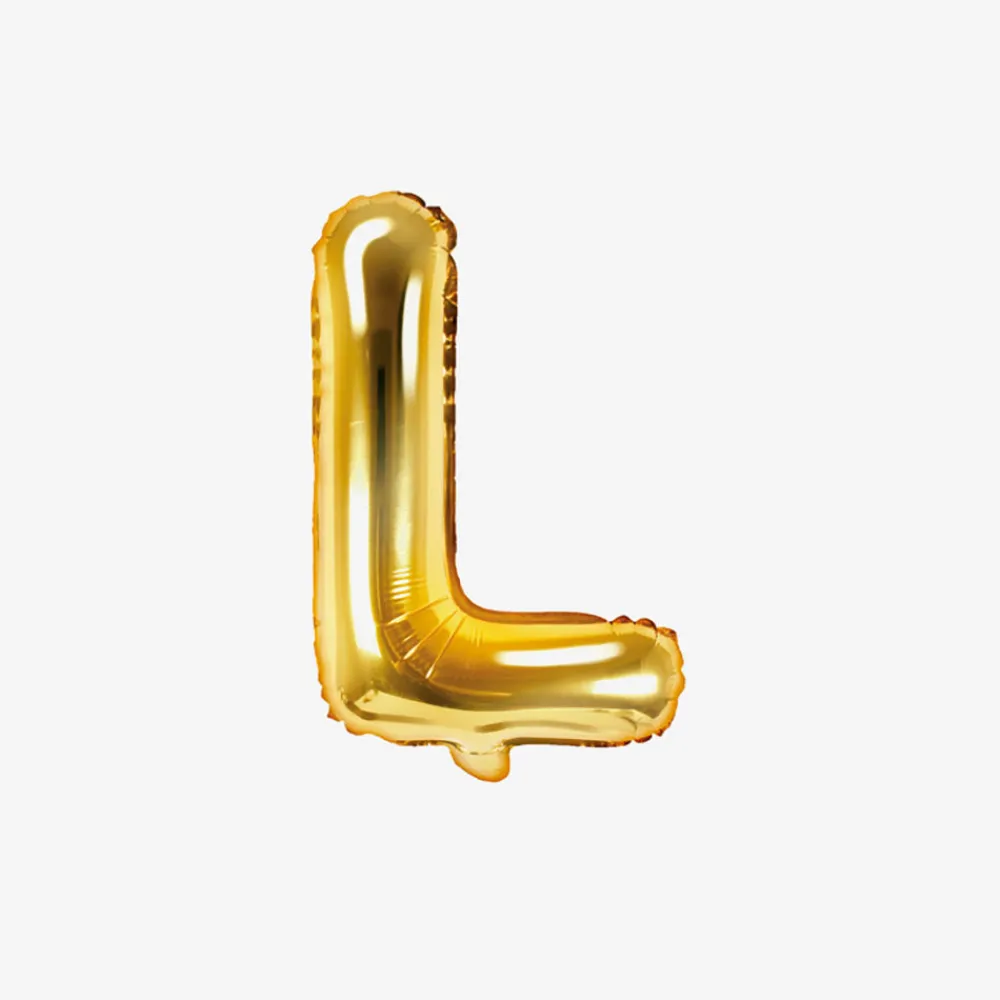 Store Party Deco Gold Letter Balloon (Small Size)