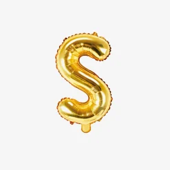 Store Party Deco Gold Letter Balloon (Small Size)