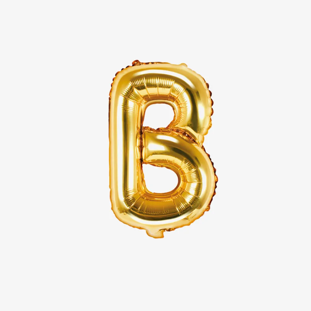 Store Party Deco Gold Letter Balloon (Small Size)
