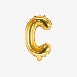 Store Party Deco Gold Letter Balloon (Small Size)