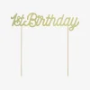 Discount Party Deco Golden Birthday Topper 1 Year