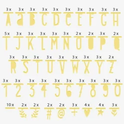 Sale A Little Lovely Company Golden Garland With Customizable Text