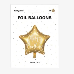 Clearance Party Deco Golden Happy Birthday Balloon