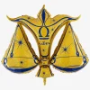 Fashion Grabo Balloons Golden Libra Star Sign Balloon