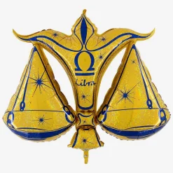 Fashion Grabo Balloons Golden Libra Star Sign Balloon