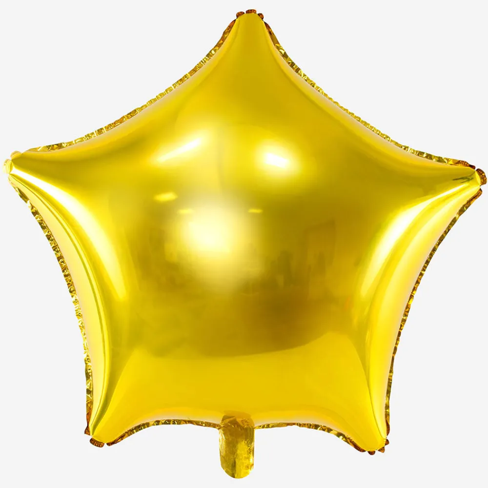 Store Party Deco Golden Star Balloon