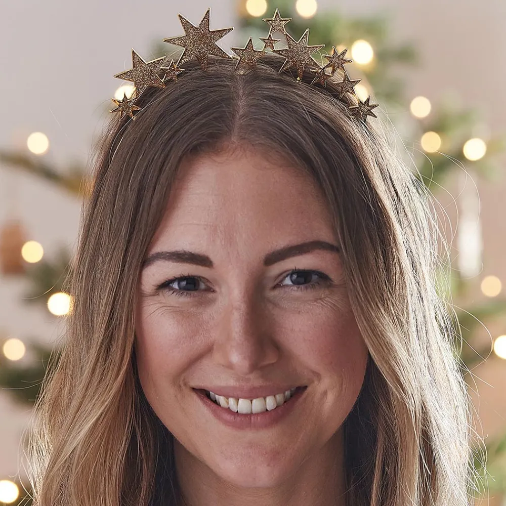 Best Ginger Ray Golden Stars Headband
