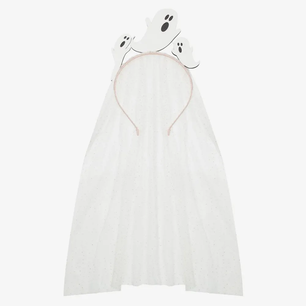 New Mimi & Lula Halloween Ghost Veil Headband