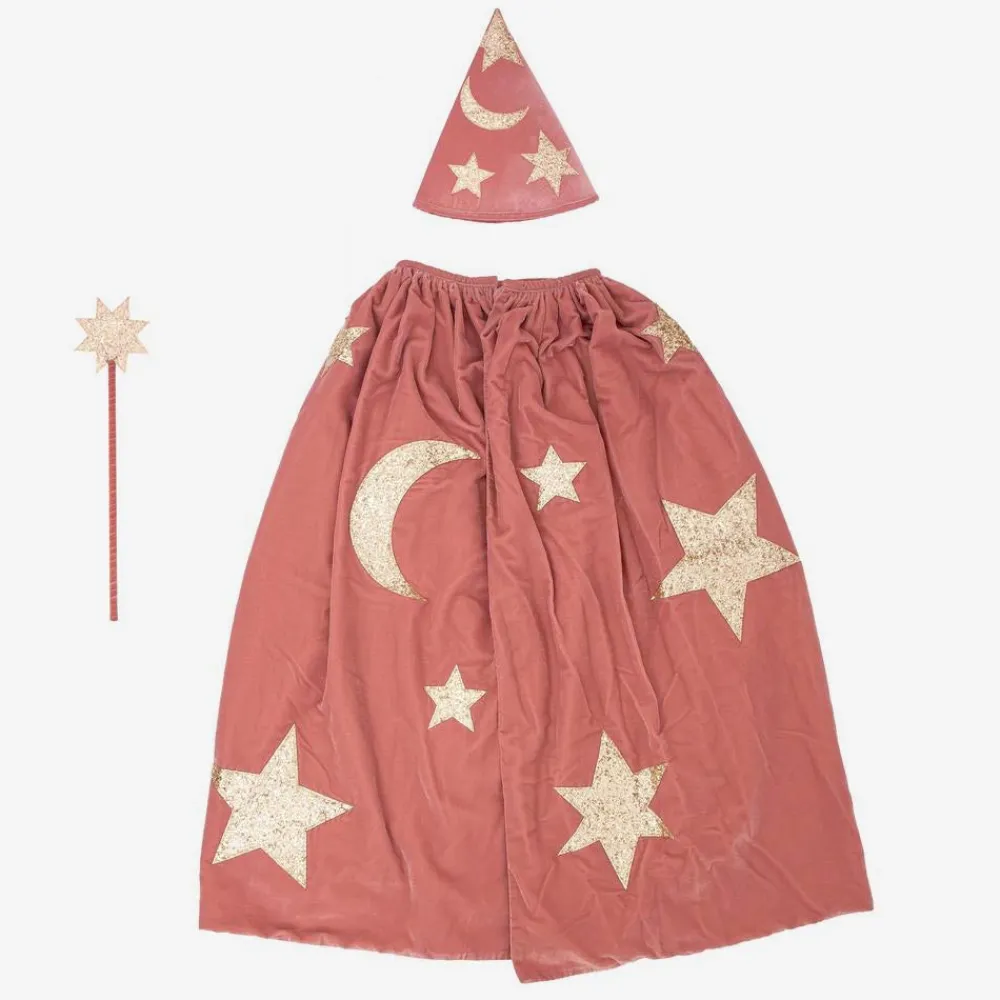 Store Meri Meri Halloween Pink Velvet Magician Cape And Hat