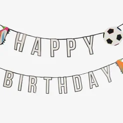 Outlet TalkingTables Happy Birthday Football Garland