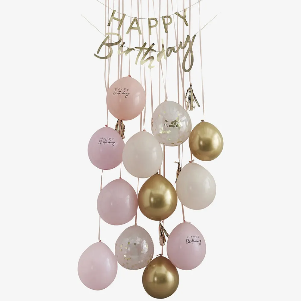 Discount Ginger Ray Happy Birthday Rose Gold Door Decoration
